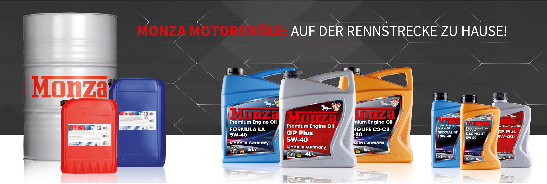 Monza - Made in Germany - Einbereichs-Motorenöle